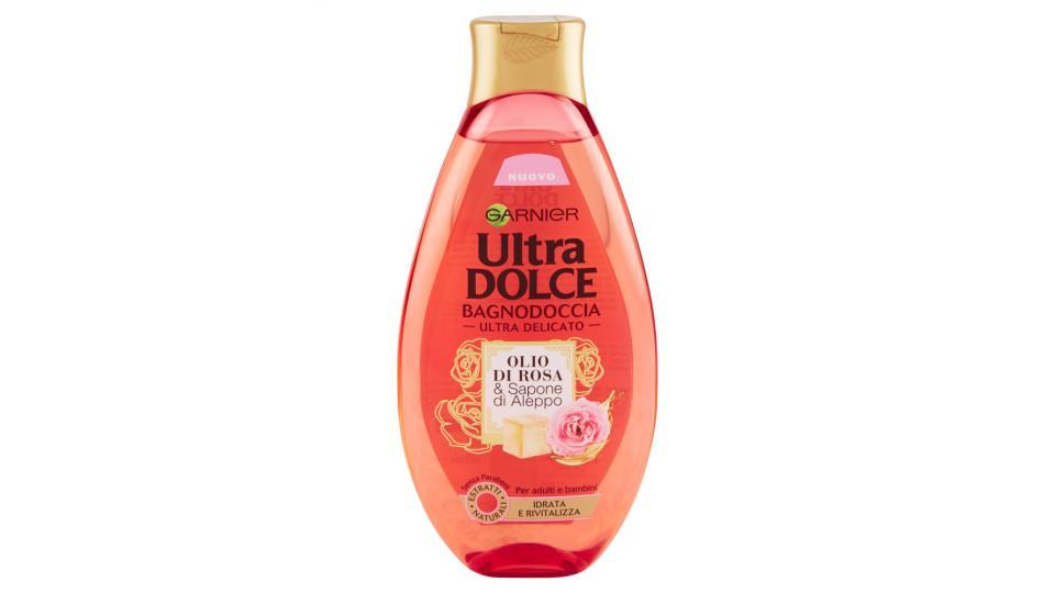 Garnier Ultra Dolce Olio di Rosa & Sapone di Aleppo Bagnodoccia Ultra Delicato
