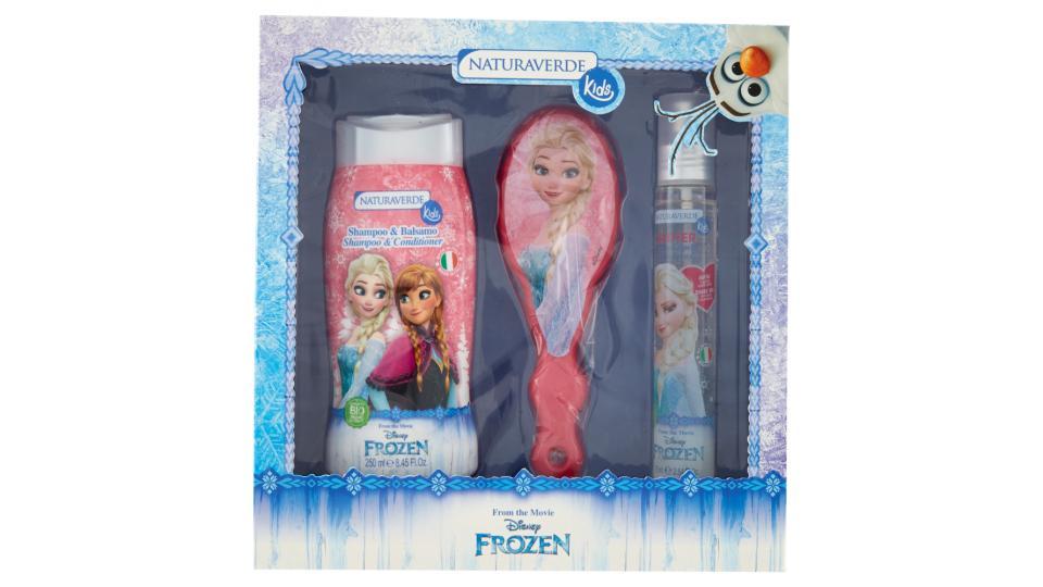 Naturaverde Kids Gift Set Disney Frozen Shampoo&Balsamo 250ml +Spray Capelli Glitter