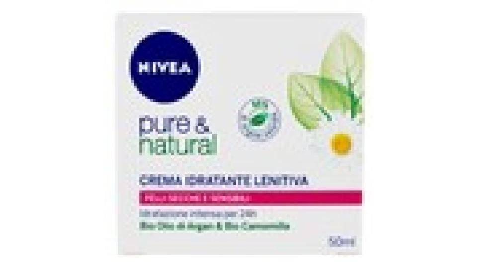 Nivea Pure & natural Crema idratante lenitiva pelli secche e sensibili