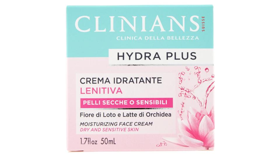 Clinians Hydra Plus Crema Idratante Lenitiva Pelli Secche o Sensibili