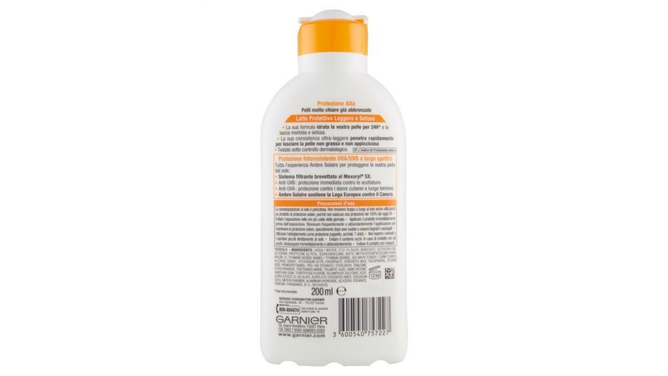 Garnier Ambre Solaire Leggero&Setoso - Latte protettivo IP 30