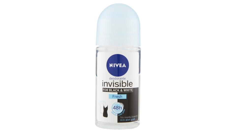 Nivea Invisible for black & white fresh deodorante roll-on