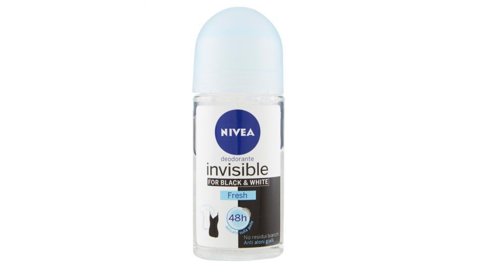 Nivea Invisible for black & white fresh deodorante roll-on