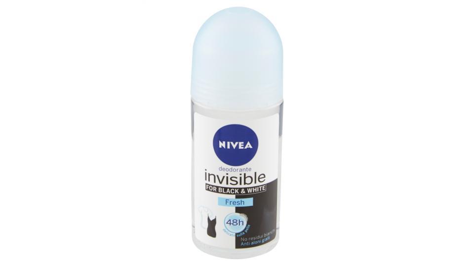 Nivea Invisible for black & white fresh deodorante roll-on