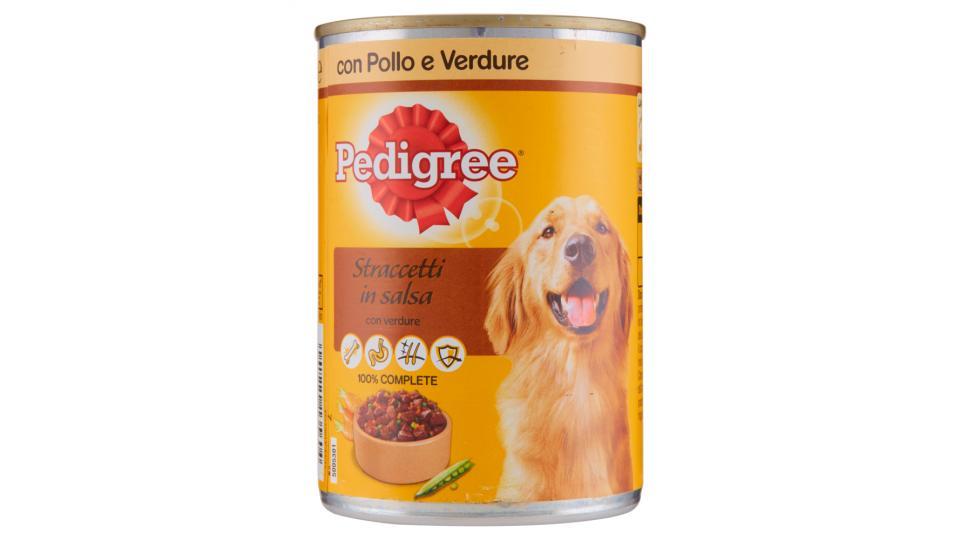 Pedigree Straccetti in salsa con verdure con Pollo e Verdure lattina