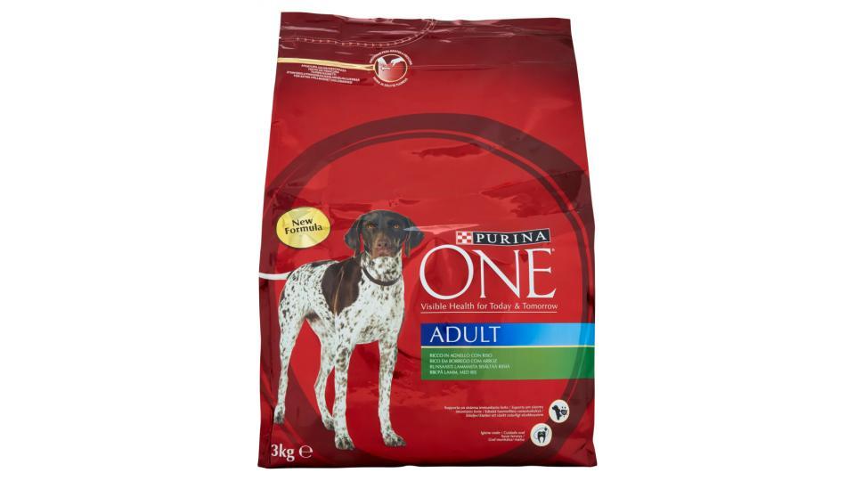 PURINA ONE Crocchette Cane Adult Ricco in Agnello con Riso sacco
