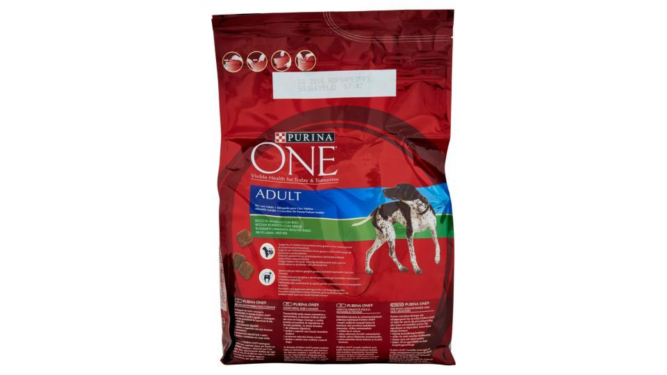 PURINA ONE Crocchette Cane Adult Ricco in Agnello con Riso sacco