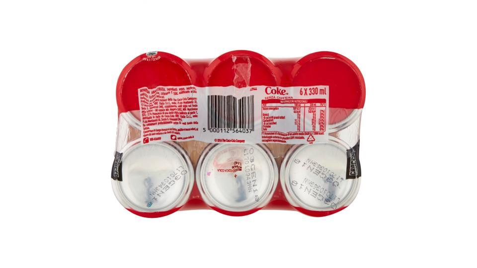 Coca-Cola senza Caffeina lattina 330 ml Confezione da