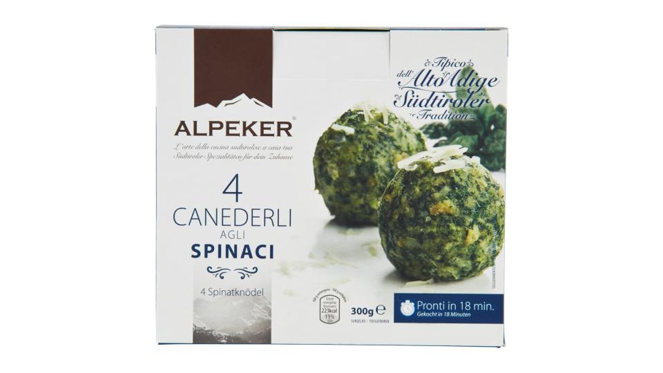 Alpeker 4 Canederli agli Spinaci Surgelati