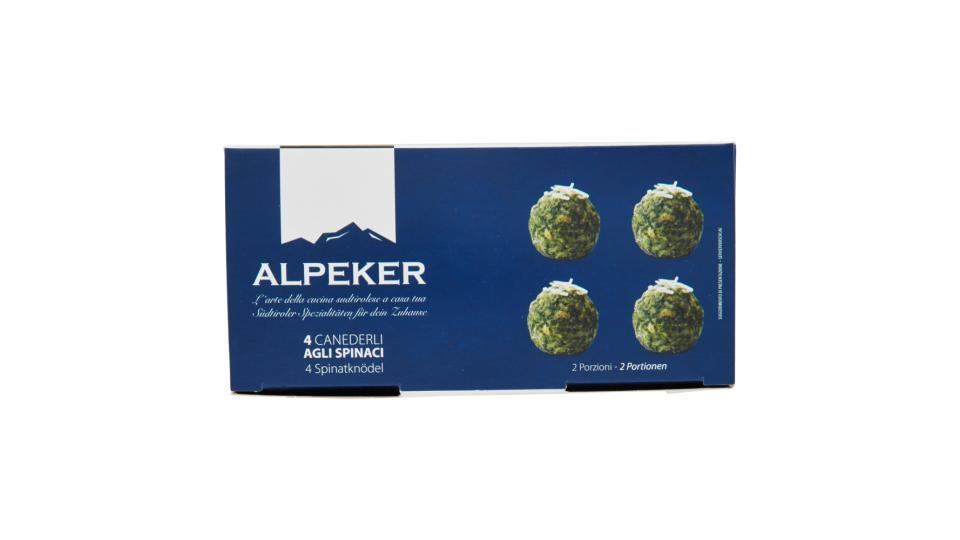 Alpeker 4 Canederli agli Spinaci Surgelati