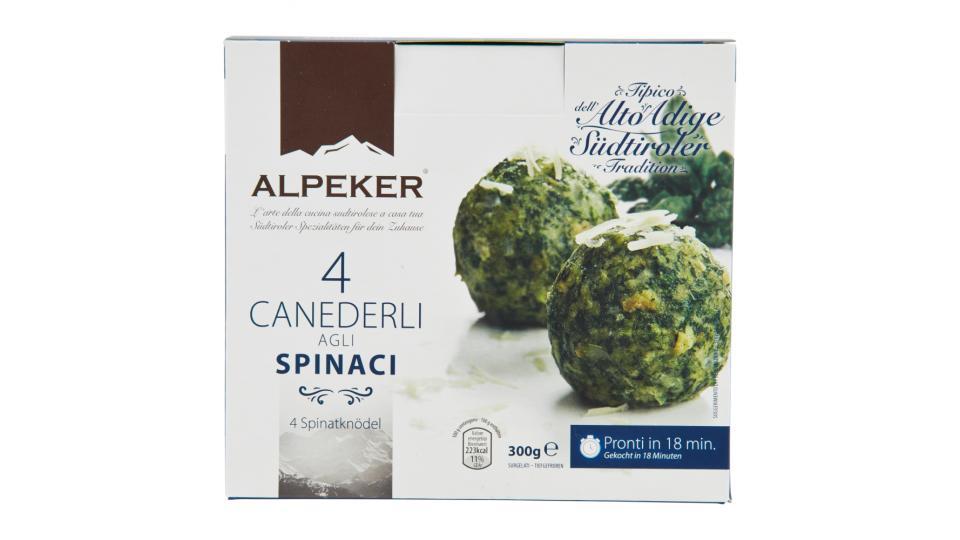 Alpeker 4 Canederli agli Spinaci Surgelati