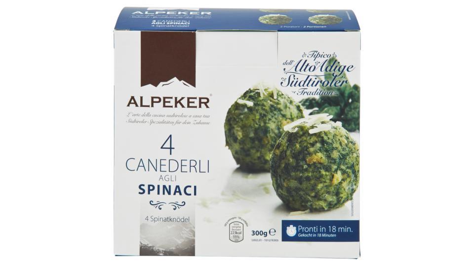 Alpeker 4 Canederli agli Spinaci Surgelati