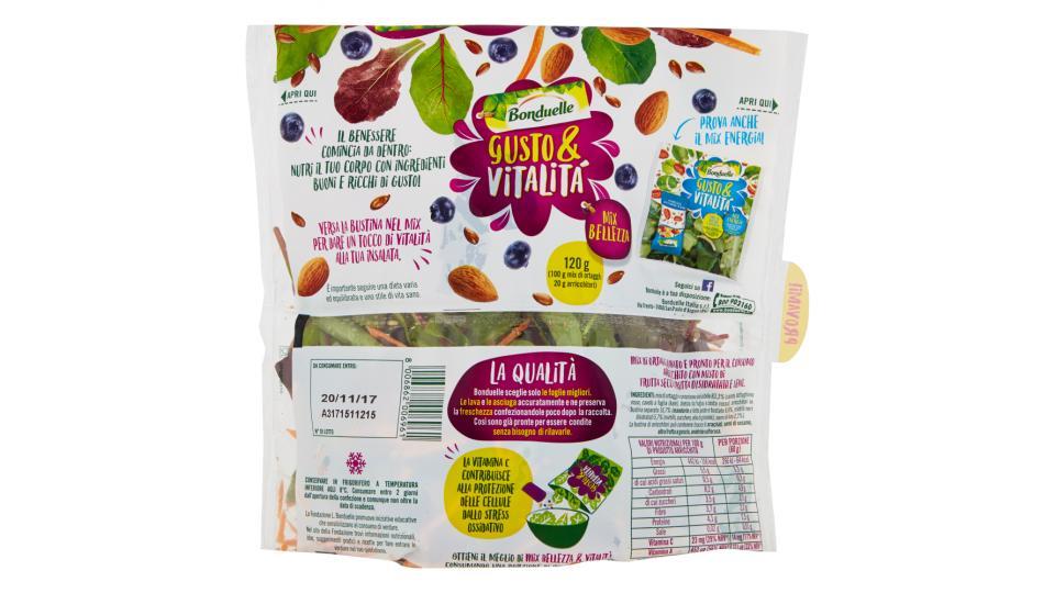 Bonduelle Gusto & Vitalità Mix Bellezza Lattughino Rosso, Bietola Rossa, Kale, Carote