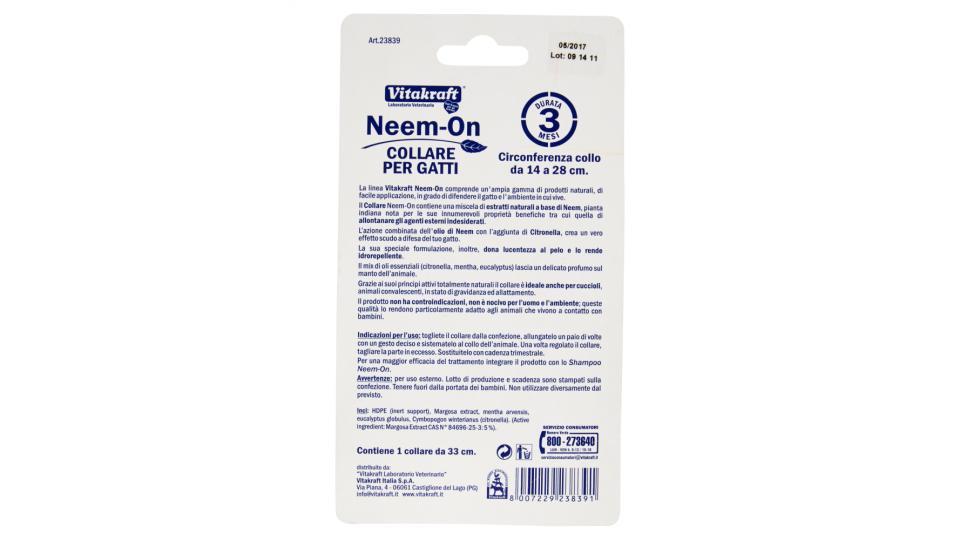 Vitakraft Neem-On Collare per Gatti