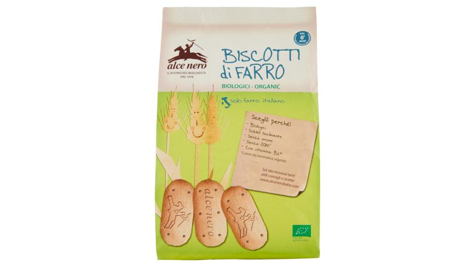 alce nero Biscotti di Farro Biologici