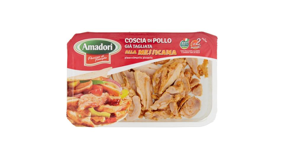 Amadori Coscia di Pollo Già Tagliata alla Messicana