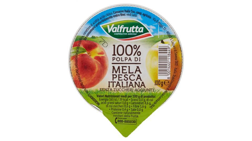Valfrutta 100% Polpa di Mela Pesca Italiana