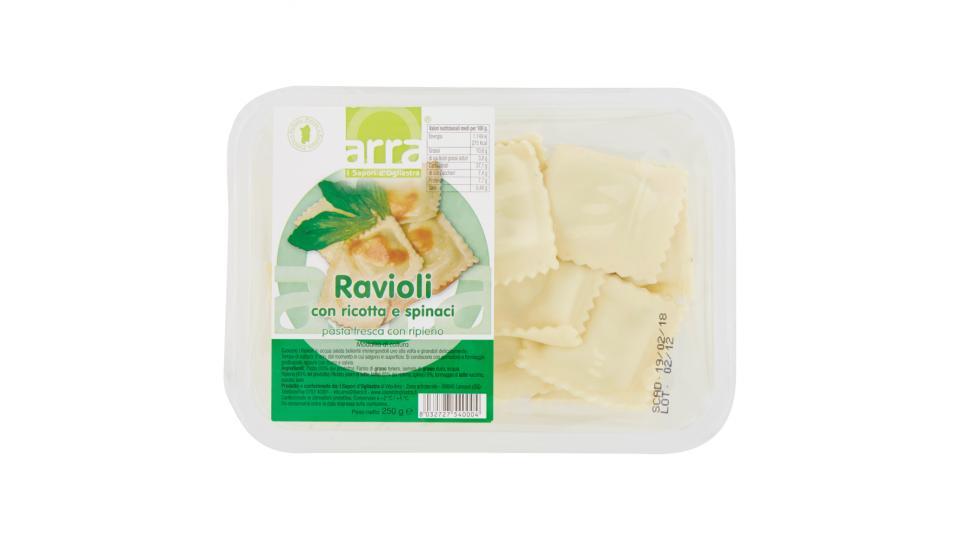arra Ravioli con ricotta e spinaci