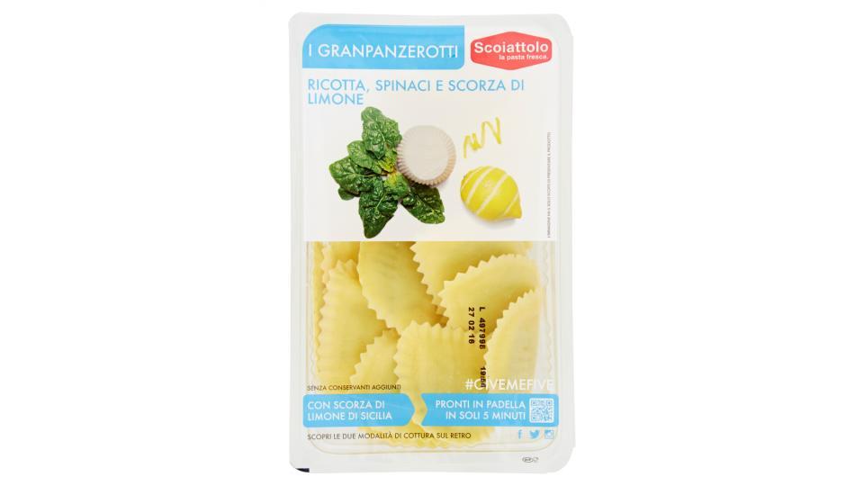 Scoiattolo I Granpanzerotti Ricotta, Spinaci e Scorza di Limone