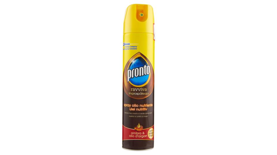 pronto ravviva spray olio nutriente ambra & olio d'argan