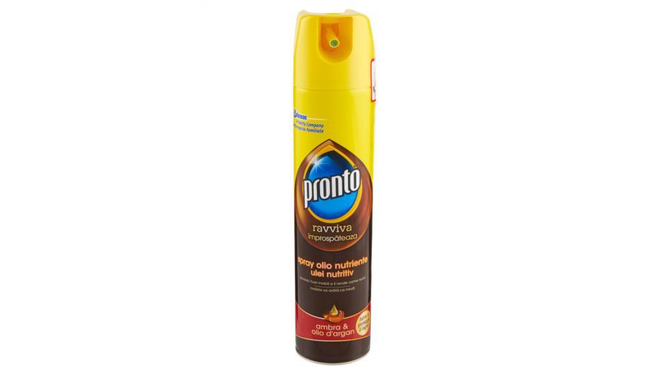 pronto ravviva spray olio nutriente ambra & olio d'argan