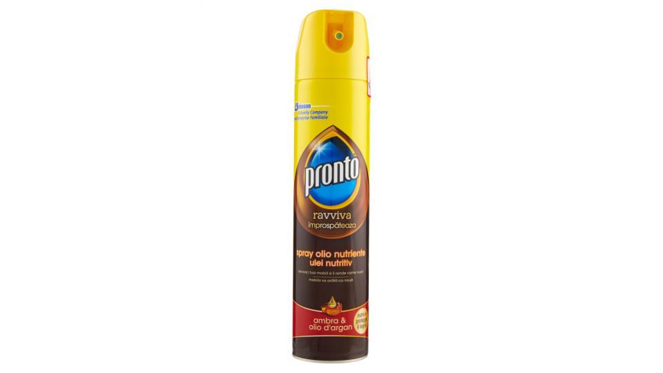 pronto ravviva spray olio nutriente ambra & olio d'argan