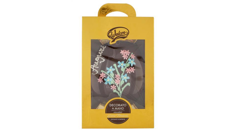 Walcor Uovo Decorato a Mano cioccolato Extra Fondente