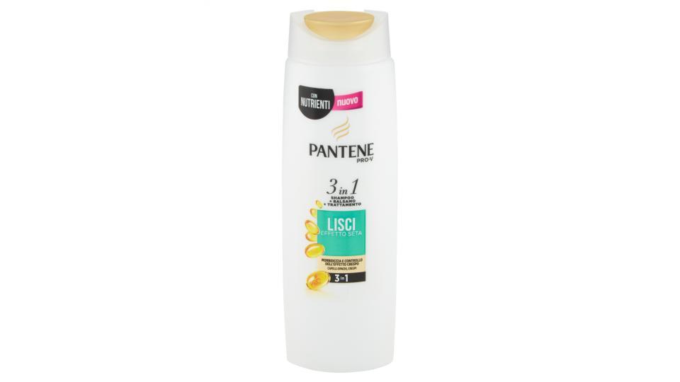Pantene Pro-V 3in1 Shampoo+Balsamo+Trattamento Lisci Effetto Seta