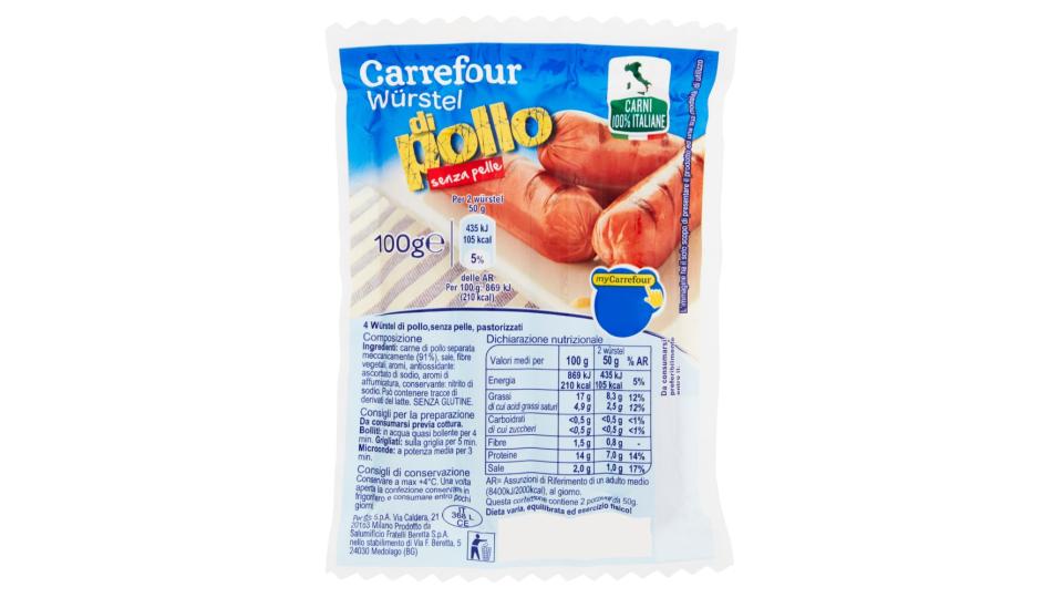 Wurstel Di Tacchino Senza Pelle