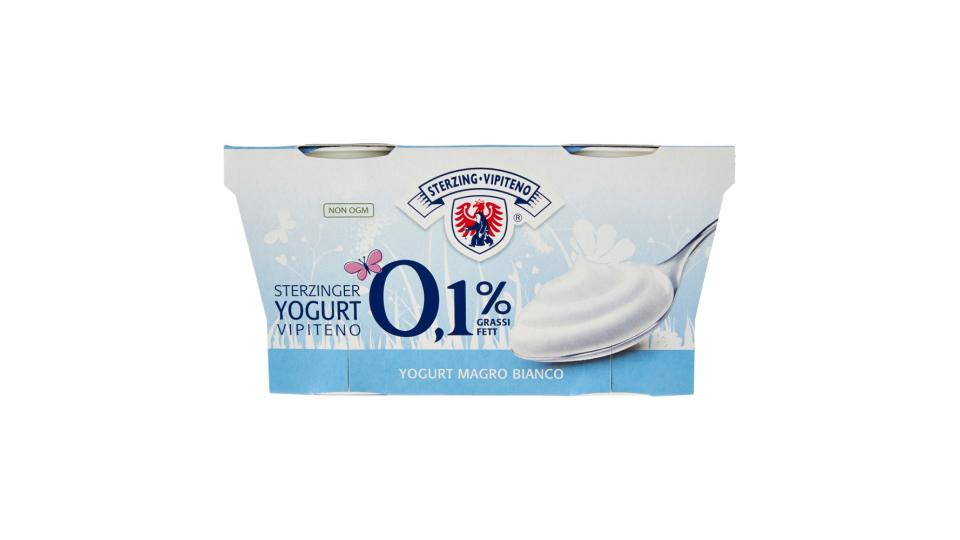 Sterzing Vipiteno 0,1% Grassi Yogurt Magro Bianco