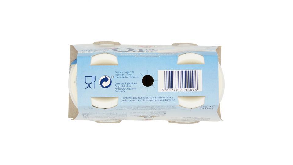 Sterzing Vipiteno 0,1% Grassi Yogurt Magro Bianco