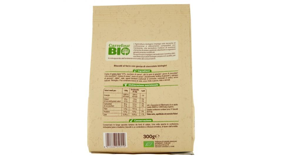 Biscotti Di Farro Con Gocce Di Cioccolato Biologici
