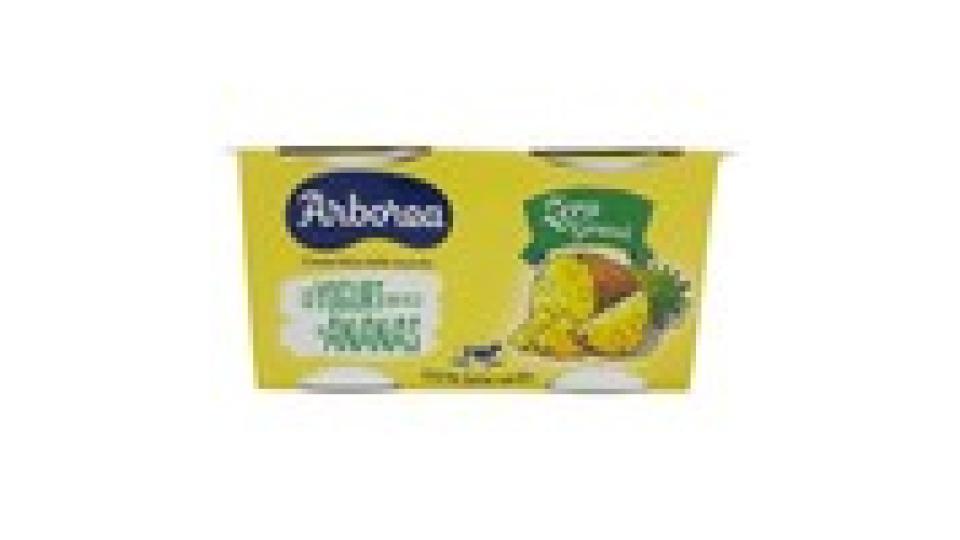 Arborea lo Yogurt con Pezzi di Ananas Zero Grassi