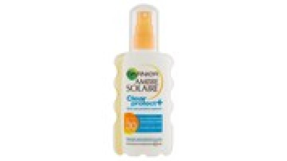 Garnier Ambre Solaire Clear Protect + - Spray protettivo trasparente IP 30