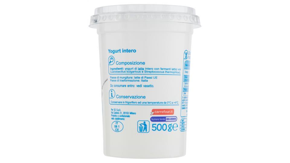 Yogurt bianco intero