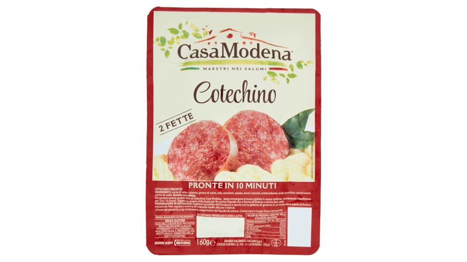 Casa Modena Cotechino 2 Fette Pronte In 10 Minuti