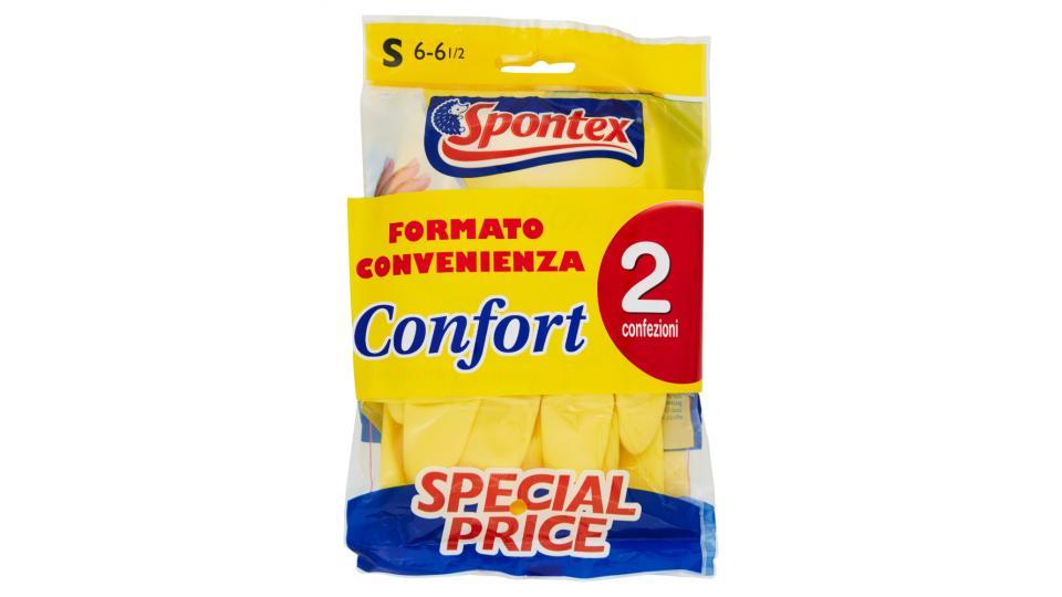 Spontex Guanti Casalinghi Confort x2 Taglia S