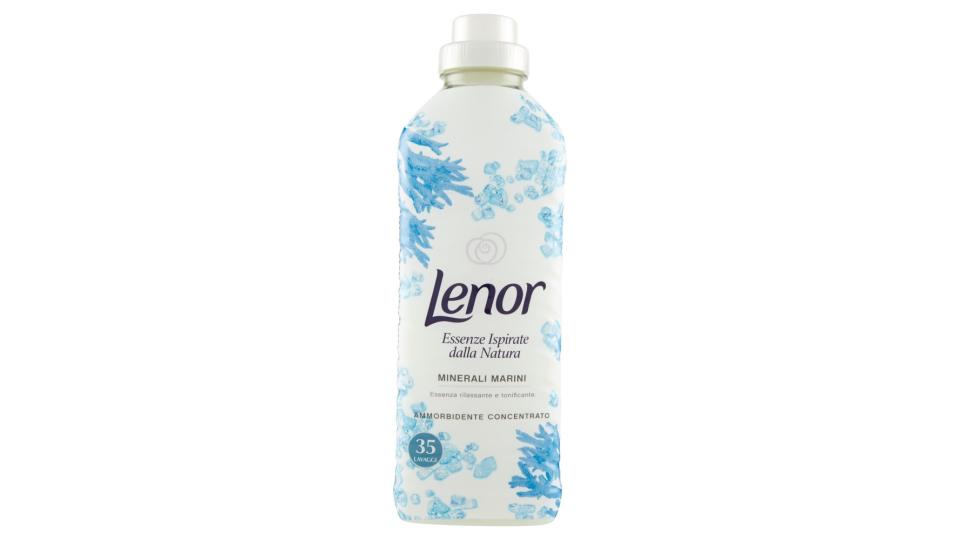 Lenor Ammorbidente Concentrato, Essenze Ispirate dalla Natura, Minerali Marini 35 Lavaggi