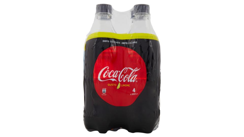 Coca-cola Lemon Zero bottiglia di plastica da 660ml confezione da