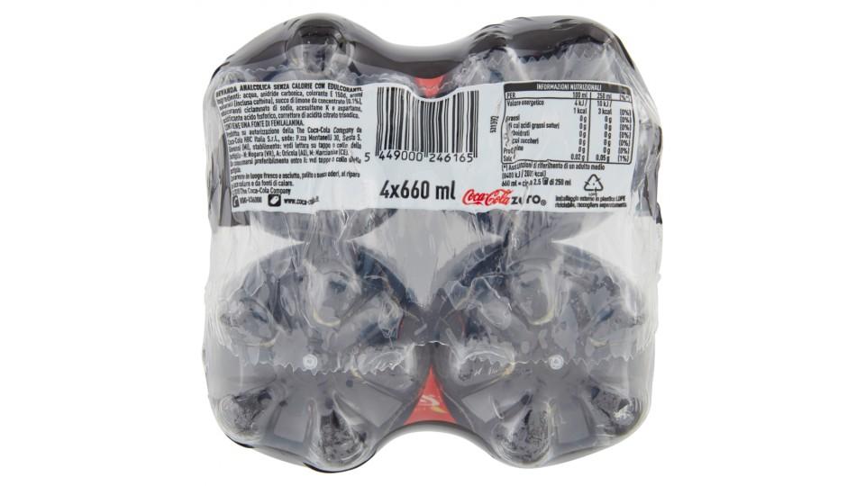 Coca-cola Lemon Zero bottiglia di plastica da 660ml confezione da