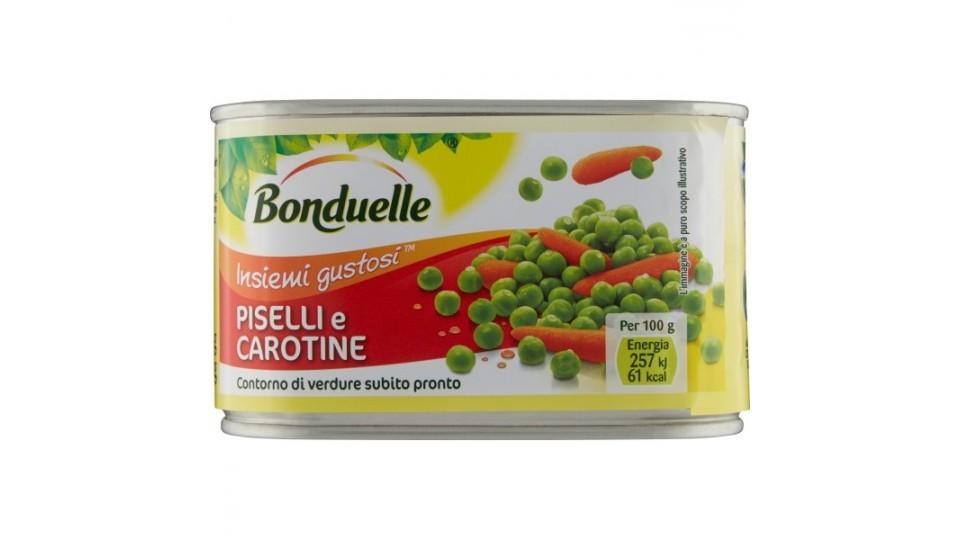 Bonduelle con piselli e carote