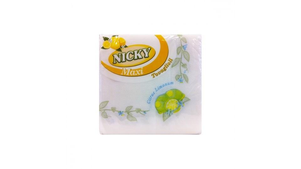 Nicky tovaglioli maxi limoni 2v