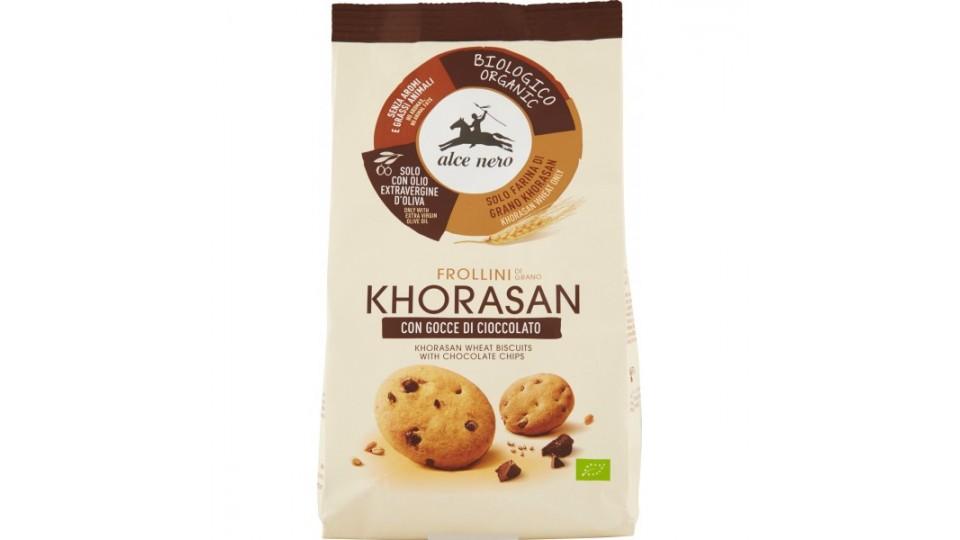 Alce nero Frollini di Grano Khorasan con Gocce di Cioccolato Bio