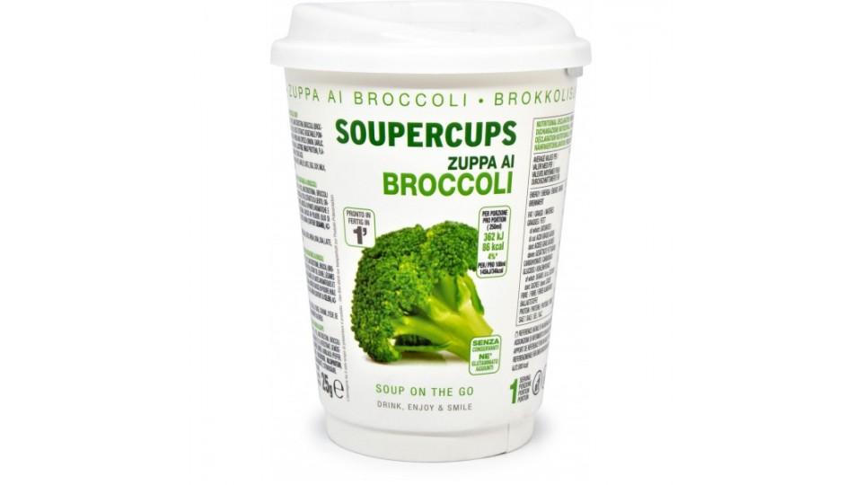 Soupercups zuppa ai broccoli