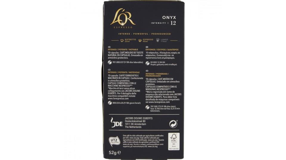 L'OR Espresso Onyx 12 10 Capsule