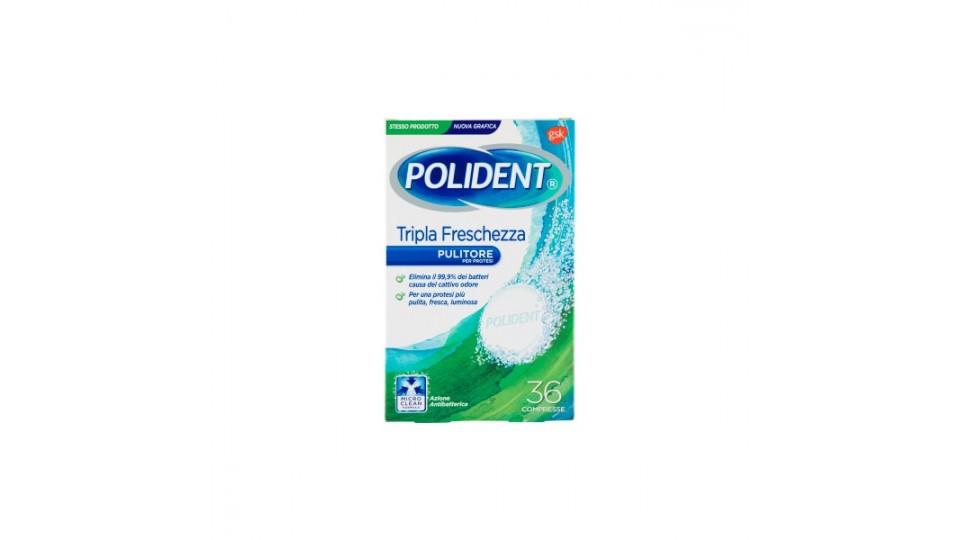 Polident tabs tripla freschezza x36