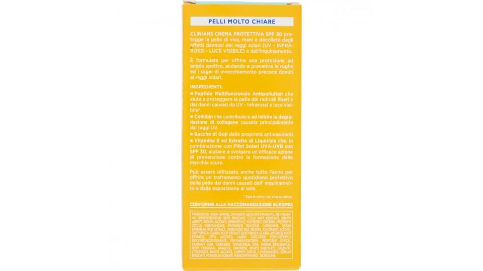 Clinians Bellezza Solare Crema Viso Protettiva Anti Age SPF 30 Alta