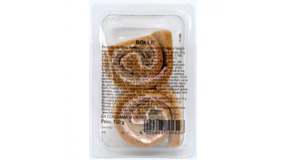 Rolle con prosciutto di Praga e funghi
