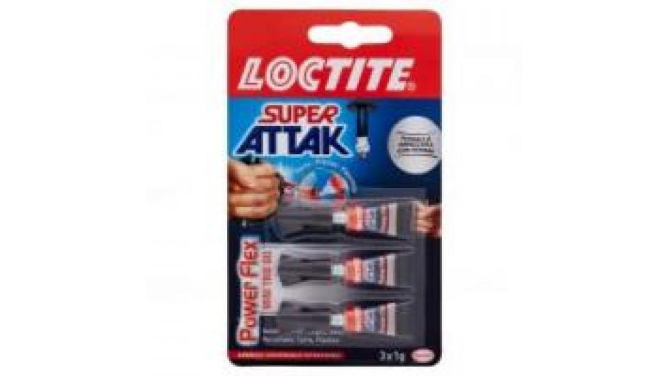 Loctite Super Attak Minitrio Power Flex 3x1g