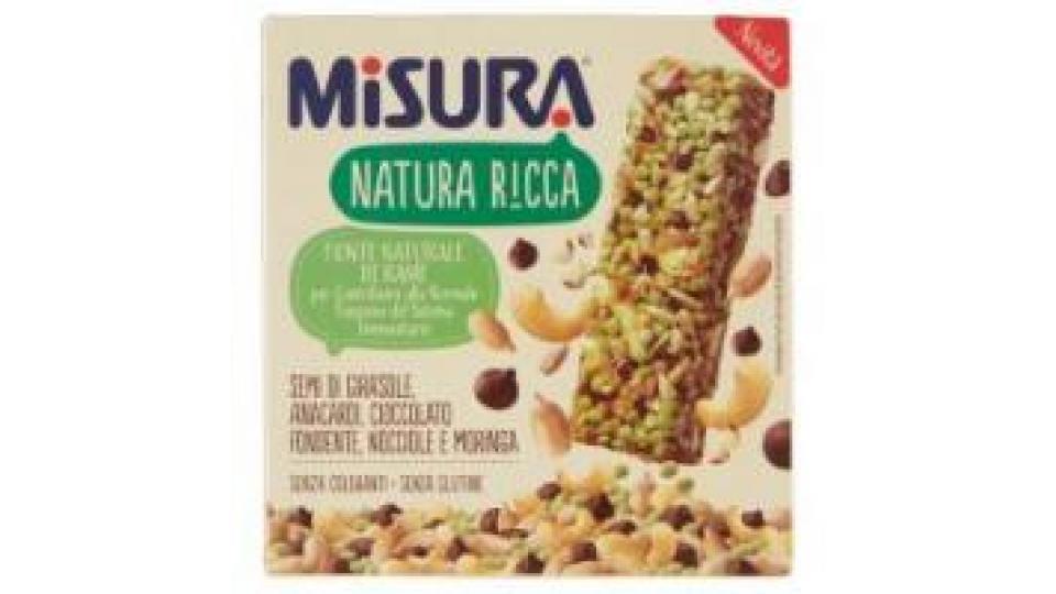 Misura Barretta Natura Ricca Semi Di Girasole, Anacardi, Ciocc.fond., Nocciole E Moringa